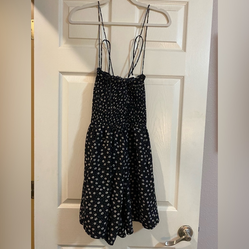 Smocked top romper